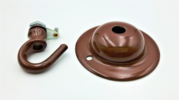 Brown Ceiling Rose Hook Plate Hanging Suspension Fixing Plate 