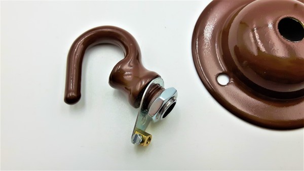 Brown Ceiling Rose Hook Plate Hanging Suspension Fixing Plate 