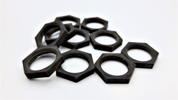 Antique Brass M13 hex nuts 1mm fine Pitch Thread