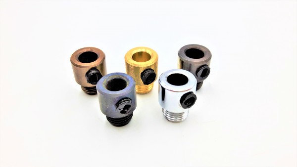 Chrome Electric Cable Cord Grip M10 Male Thread 