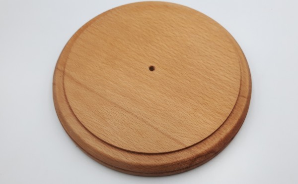 Large round hardwood pattress manufactured from American Ash 180mm
