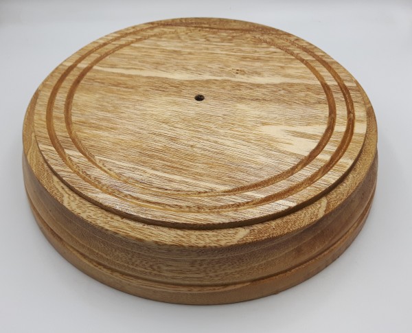 Large Hardwood Ceiling Pattress American Oak 220mm