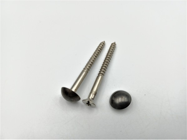 2 inch screws with dome caps in dark bronze 13mm head 