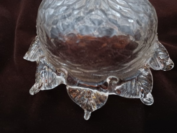 Venetian Chandelier glass dish pan 125mm width