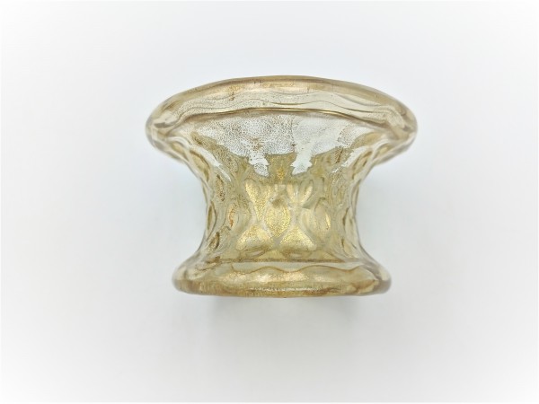 Venetian Chandelier glass stem spacer gold 83mm width 
