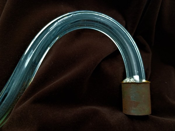 Antique Murano Clear Glass Chandelier arm