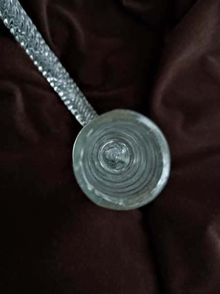 Antique Murano Clear Glass Chandelier rope arm