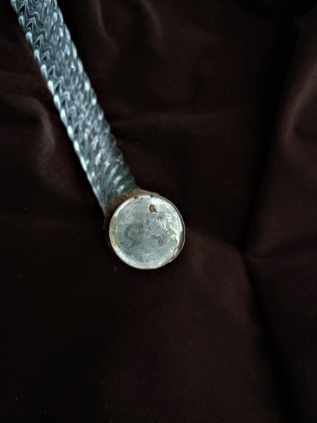 Antique Murano Clear Glass Chandelier rope arm