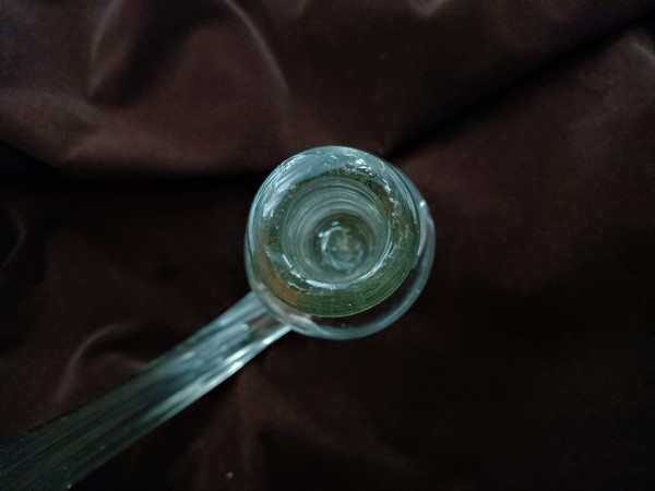 Large antique Murano Clear Glass Chandelier arm for candle