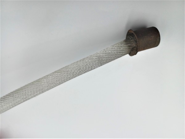 Antique Murano chandelier Clear Glass stem with pink Flower 