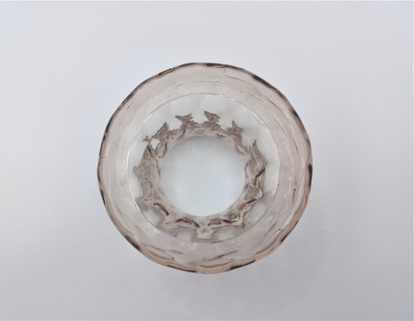 Venetian Chandelier glass stem spacer tinted 75mm width 