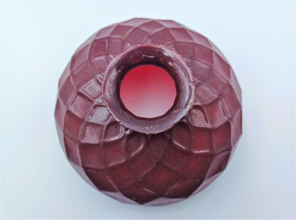 Antique Venetian Chandelier Bowl Ruby Red 115mm Width