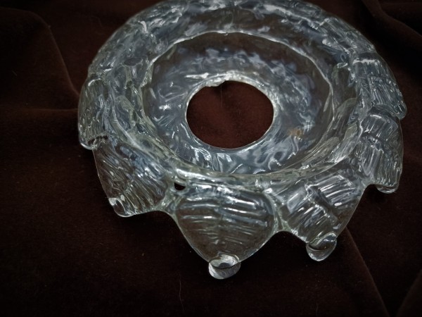 Antique Chandelier glass drip pan