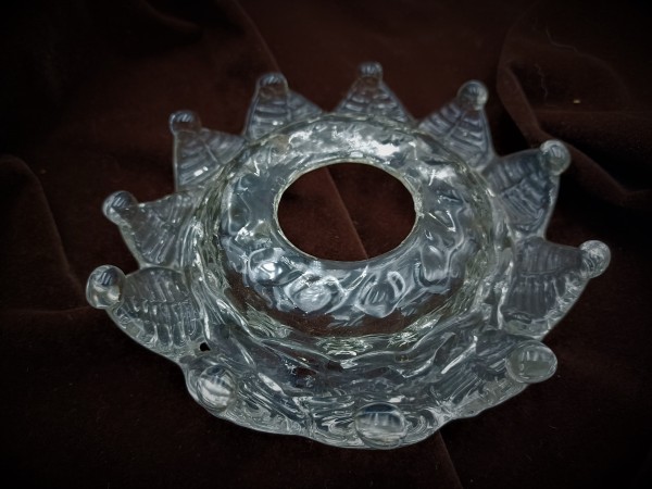 Antique Chandelier glass drip pan