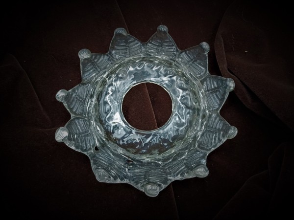 Antique Chandelier glass drip pan