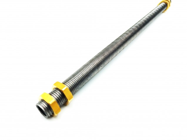 13mm Threaded Hollow Tube with 4 brass nuts