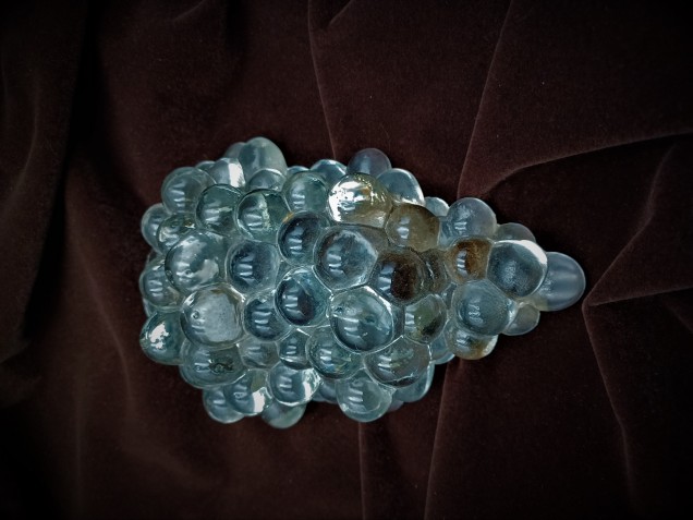 Glass light grape shade vintage