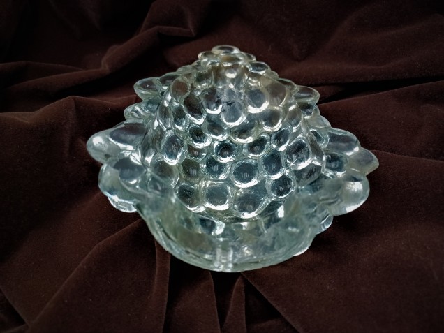 Glass light grape shade vintage