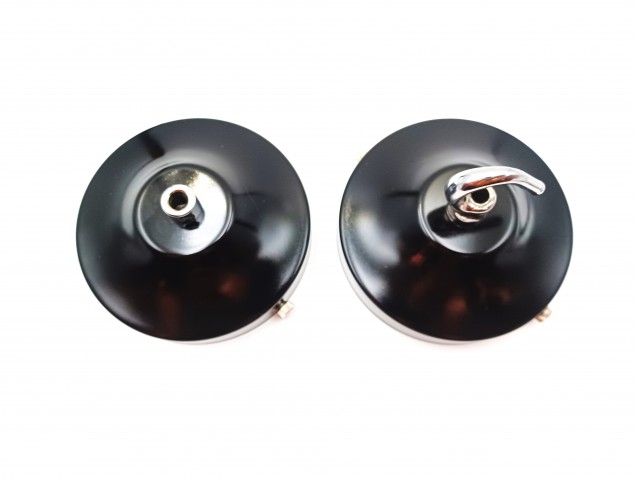 100mm chandelier black ceiling rose with cord grip or hook in chrome