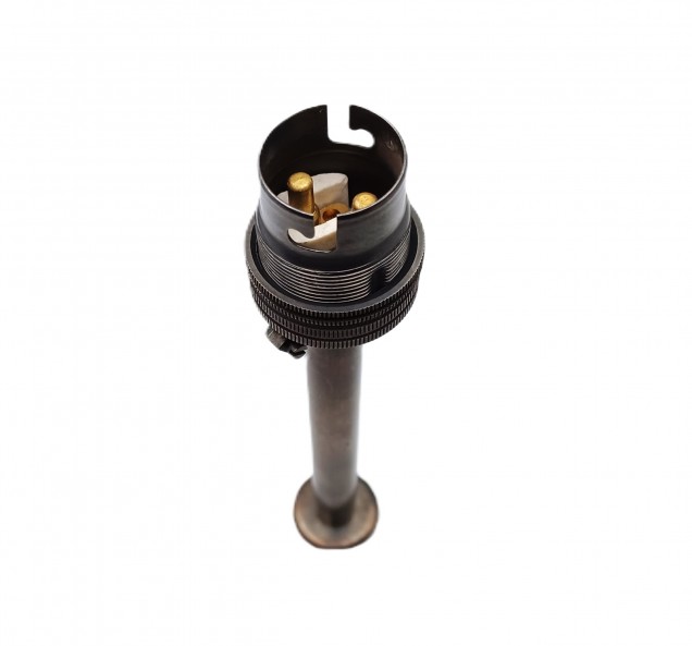 pedestal lamp holder dark bronze B22 large bayonet cap 4 sizes