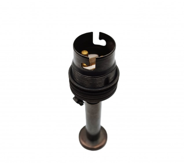 pedestal lamp holder dark bronze B22 large bayonet cap 4 sizes