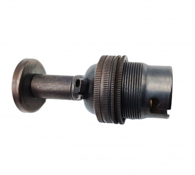 pedestal lamp holder dark bronze B22 large bayonet cap 4 sizes