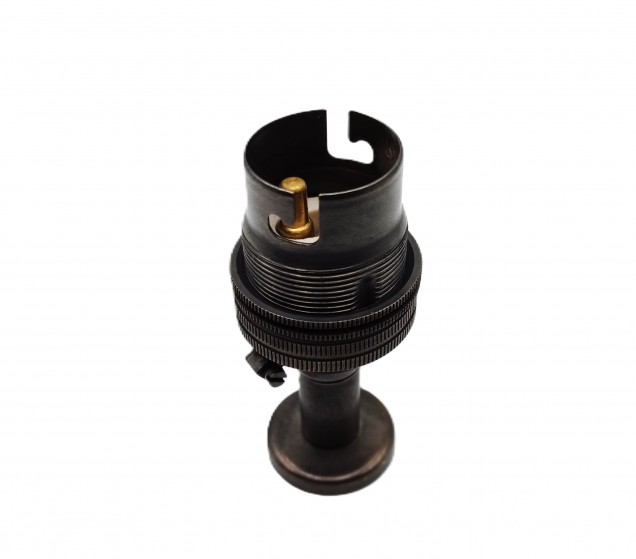 pedestal lamp holder dark bronze B22 large bayonet cap 4 sizes