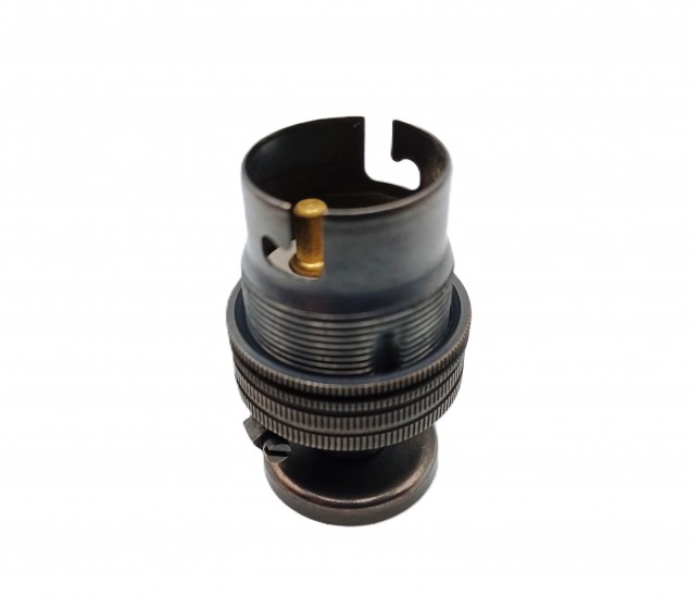 pedestal lamp holder dark bronze B22 large bayonet cap 4 sizes