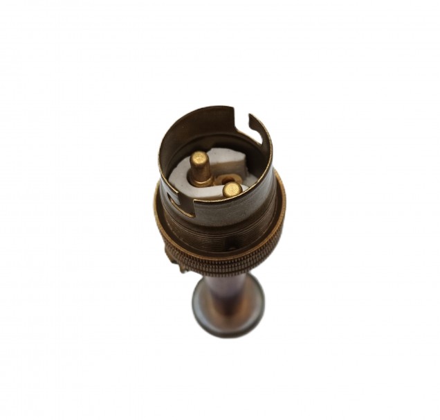 pedestal lamp holder antique brass B22 large bayonet cap 4 sizes