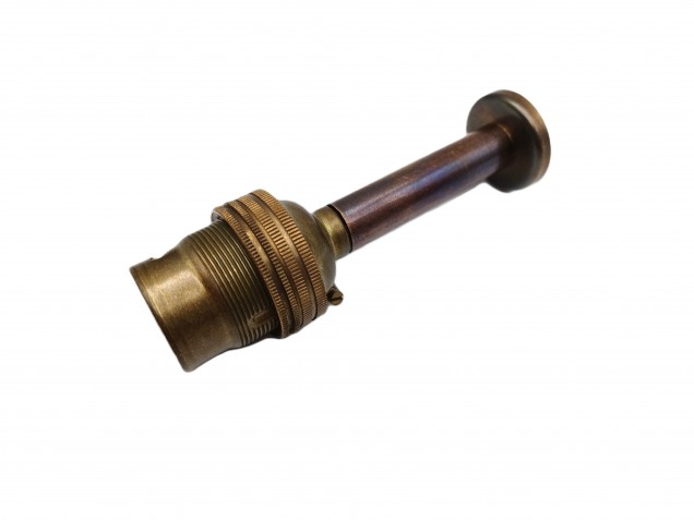 pedestal lamp holder antique brass B22 large bayonet cap 4 sizes