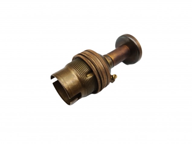 pedestal lamp holder antique brass B22 large bayonet cap 4 sizes