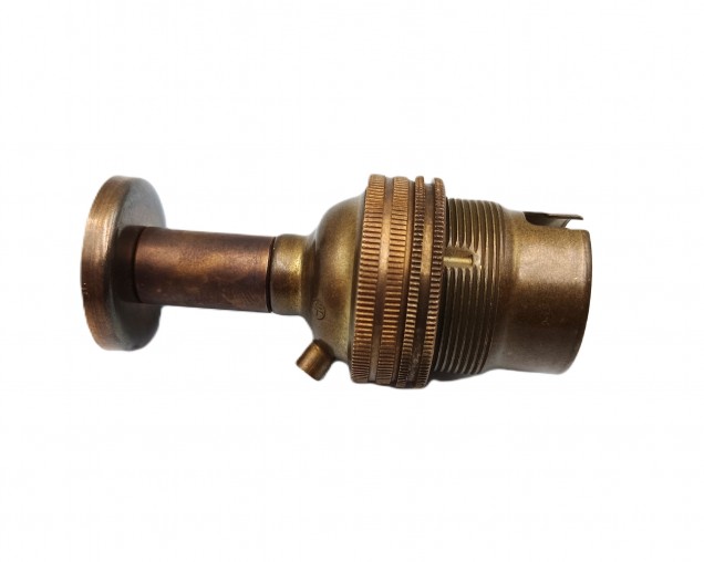 pedestal lamp holder antique brass B22 large bayonet cap 4 sizes