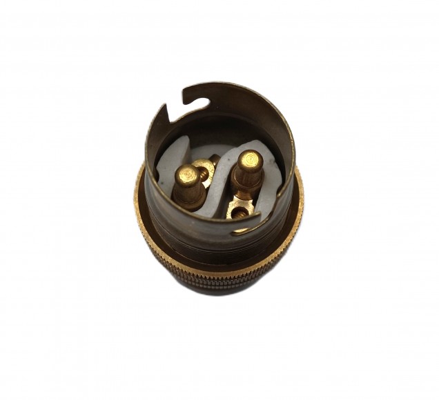 pedestal lamp holder antique brass B22 large bayonet cap 4 sizes