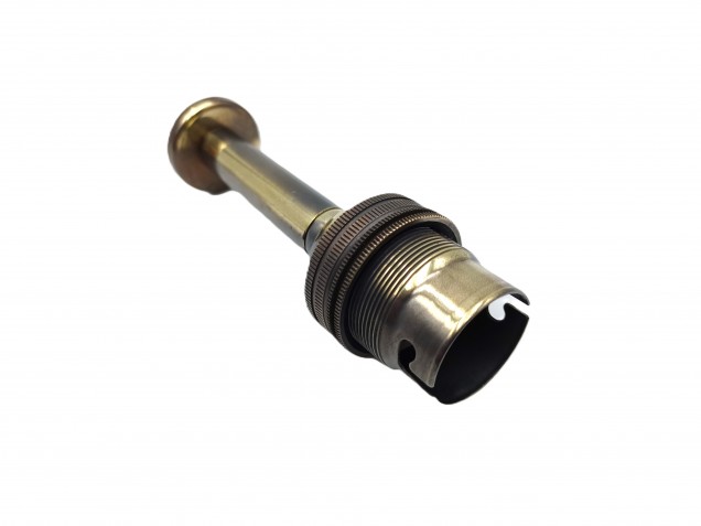 Unswitched pedestal lamp holder brushed antique B22 large bayonet cap 4 sizes 