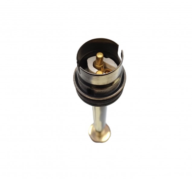 Unswitched pedestal lamp holder brushed antique B22 large bayonet cap 4 sizes 