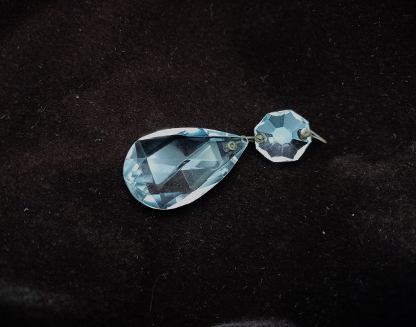 Crystal chandelier pear drops 2 pack