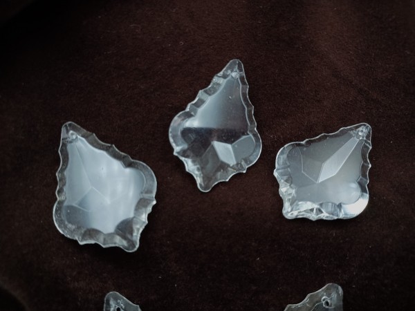 Crystal Chandelier Drop Small Maple Leaf Design Pack Of Five