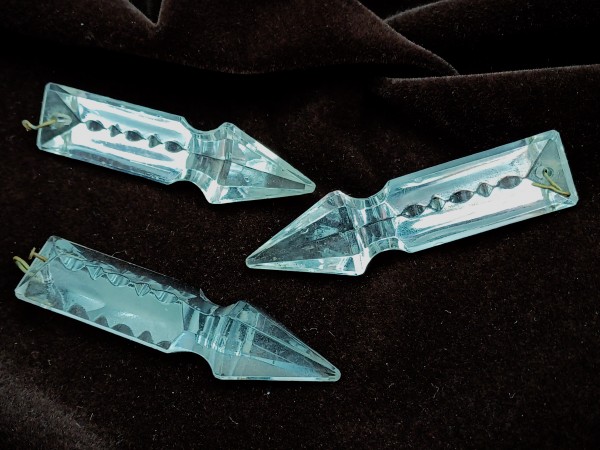 Vintage chandelier half albert drops 