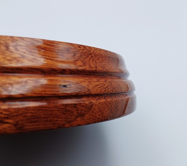 Large Hardwood Ceiling Pattress Manufactured From Sapele Varnished