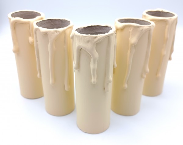 Candle Tubes Cream Drip Card 85mm x 26mm