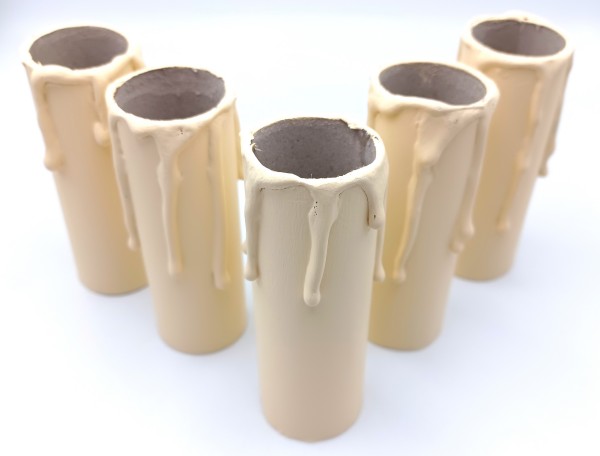 Candle Tubes Cream Drip Card 85mm x 26mm