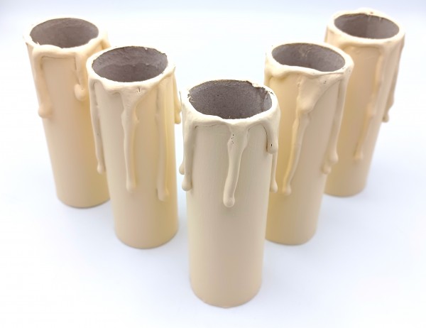 Candle Tubes Cream Drip Card 85mm x 26mm