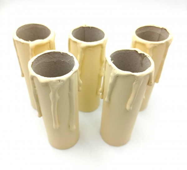 Candle Tubes Cream Drip Card 85mm x 26mm
