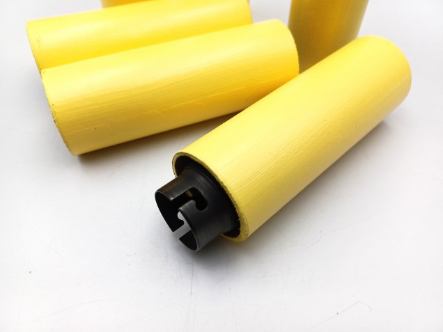 5 x Chandelier Candle Tubes Card yellow 100mm x 32mm