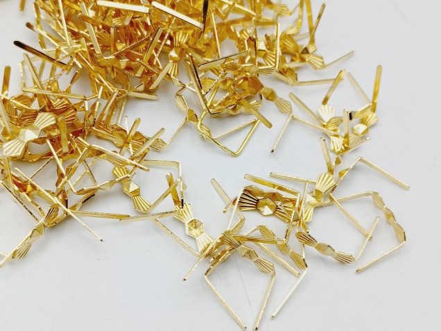 Brass bow clips 11mm pack of 200