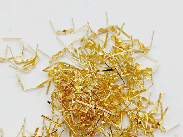 Brass bow clips 11mm pack of 200