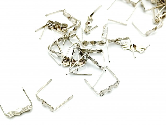 chandelier bow clips in chrome 11mm pack of 200