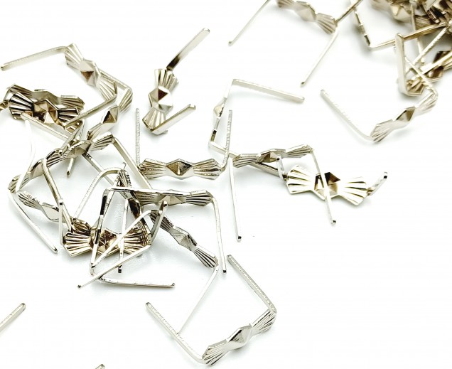 chandelier bow clips in chrome 11mm pack of 200