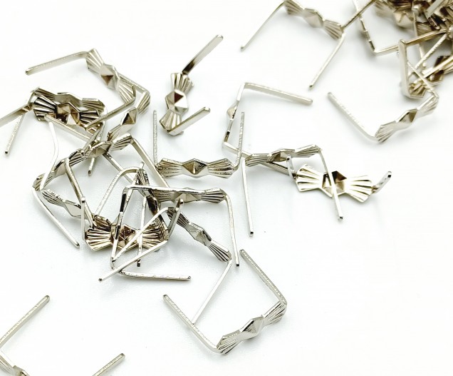 chandelier bow clips in chrome 11mm pack of 200