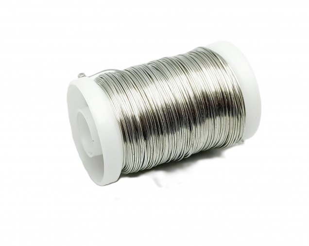 chandelier wire silver coloured metal .32mm x 45 metres